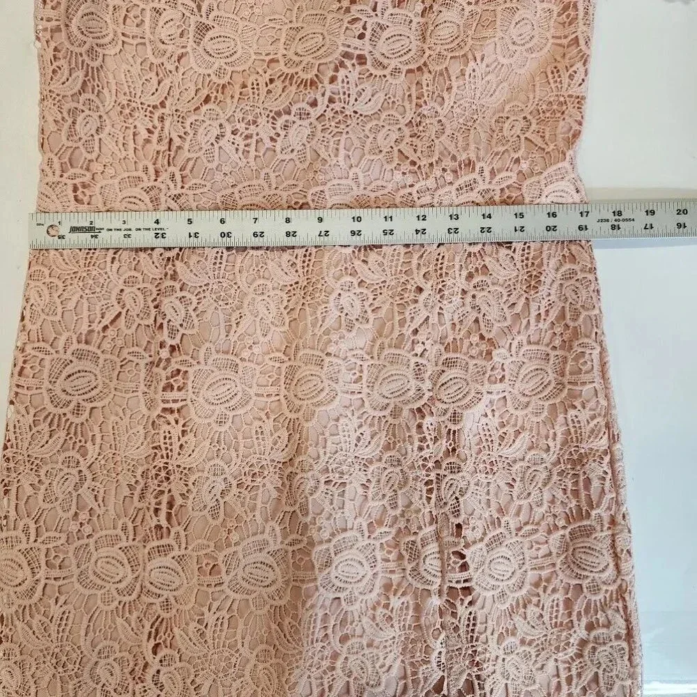 Nanette Lepore Women's Flutter Cold Shoulder‎ Lace Sheath Casual Dress Size 8